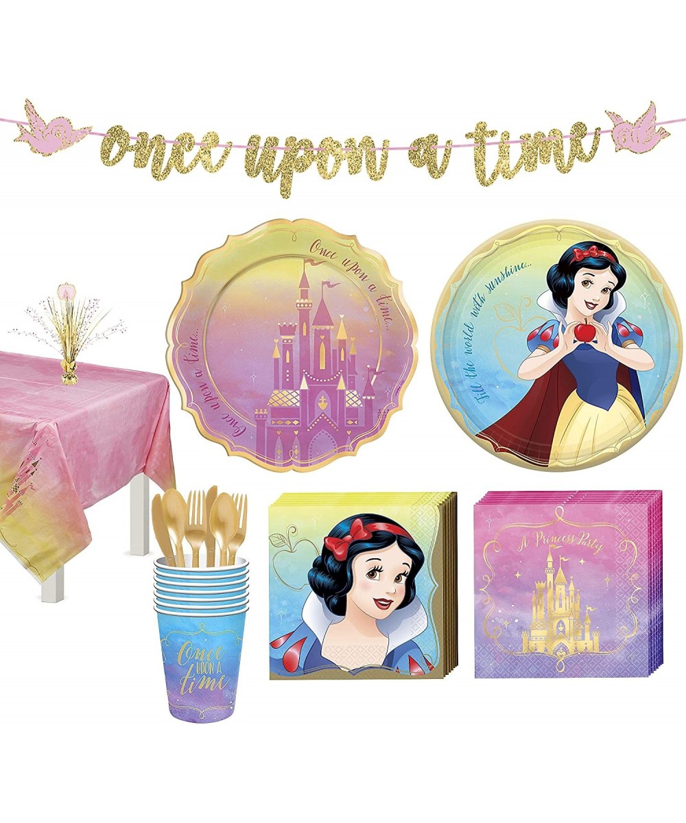 Disney Princess Snow White Tableware Kit for 8 Guests- Includes Cups- Cutlery- Napkins- Plates- and Decor - CI18X7YI2RE $30.5...