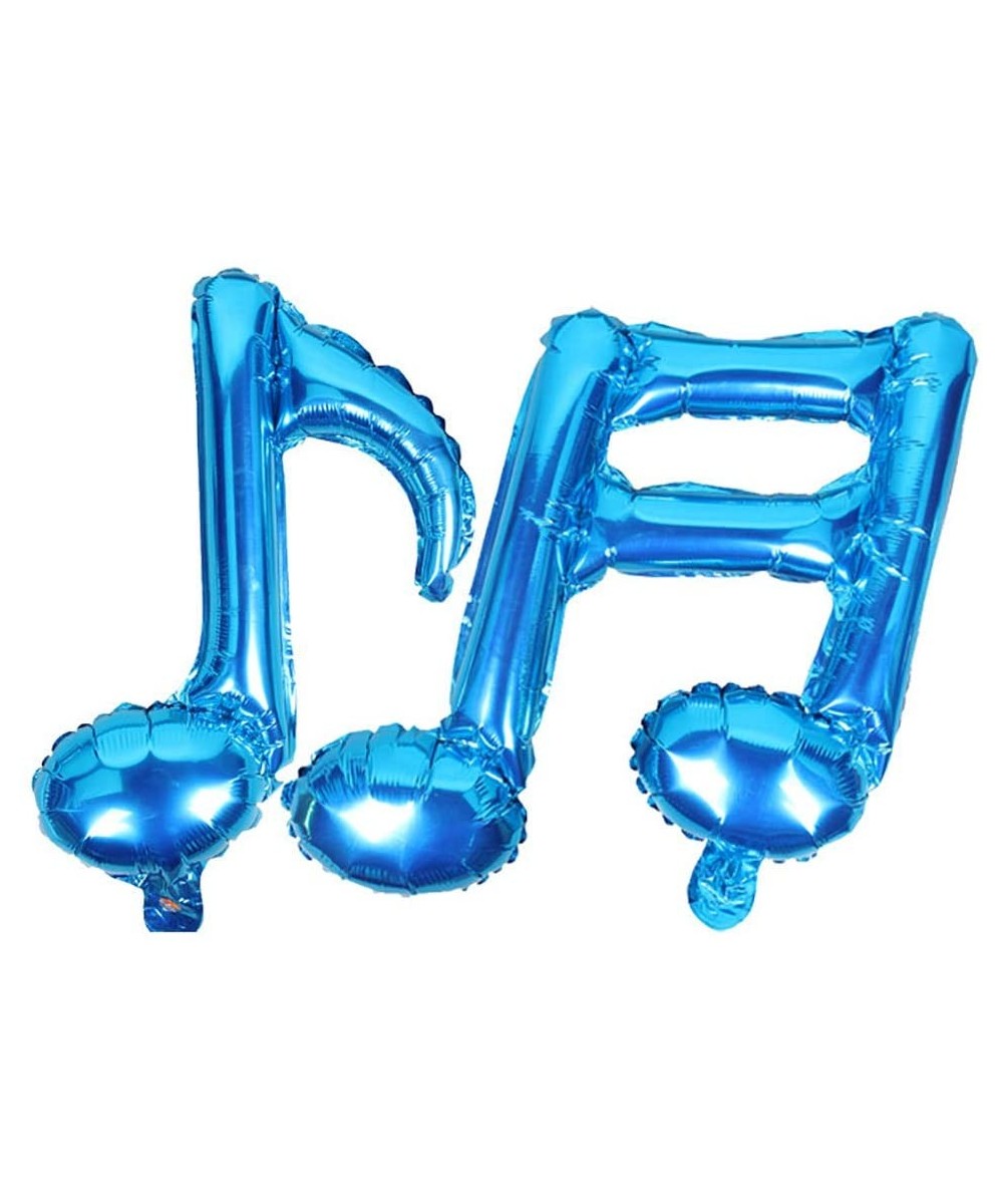 10Pcs Blue Music Note Foil Balloons Music Theme Party Decorations Music Birthday Decorations Rock Star Birthday Decorations R...