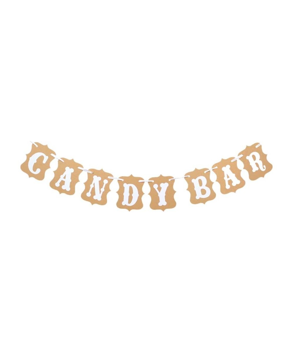 Candy Bar Party Banner-Wedding Party Reception Buffet Decoration Photography Banner Prop (White) - C018EAKMWU7 $7.72 Banners ...