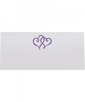 Linked Hearts Printable Place Cards- Purple- Set of 60 (10 Sheets)- Laser & Inkjet Printers - Perfect for Wedding- Parties- a...