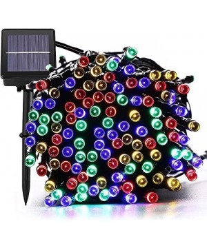 [72ft 200 Led] Solar Outdoor String Lights/Fairy Outside Lighting Yard Patio Decoration- 8 Mode (Steady- Flash)- Waterproof- ...
