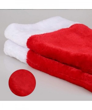 Christmas Stockings 2 Pcs 20 inches Large Classic Red and White Extra Thick Plush Velvet Stocking for Family Holiday Xmas Par...