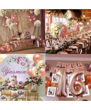 16th Birthday Decorations - 16th Birthday Decorations Rose Gold 16th Rose Gold Balloons 40 inch Pink and Gold Happy Birthday ...