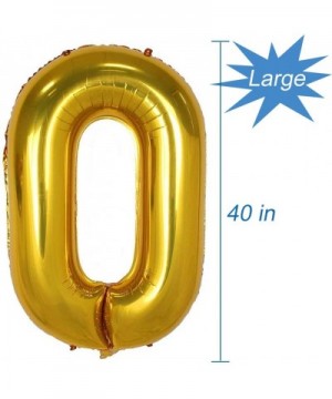 Gold Number 10 Balloon- 40 Inch - Gold Number 10 - CX18HATAANH $7.83 Balloons