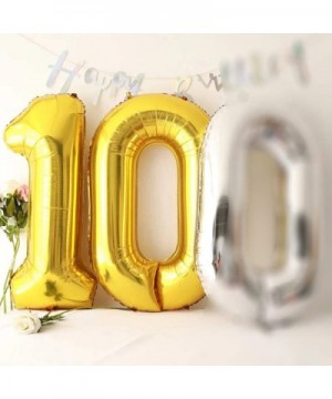 Gold Number 10 Balloon- 40 Inch - Gold Number 10 - CX18HATAANH $7.83 Balloons