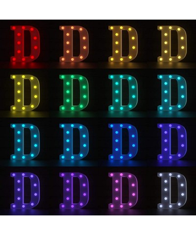 Letter Lights USB Powered Light up Letters with Remote- 16 Color Changing Marquee Letter Lights Multicolor Colors for Home Ba...