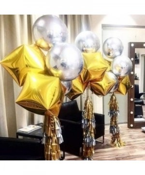 4D Balloons 5Pcs 24 inch Holographic Laser Mylar Foil Balloons Square Sphere Foil Balloon- Great for Birthday Wedding Party B...