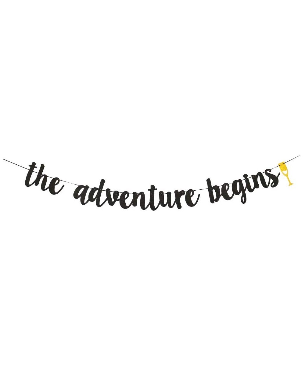 The Adventure Begin Banner-Travel Themed Party Supplies-Birthday Graduation Retirement Farewell Adventure Party Decor. - CD18...