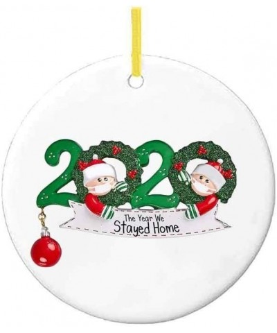2020 Christmas Pendant Hanging Tree with Family Members Holiday Creative Free Personalizing Decoration Gift (B-Family of 2- 1...