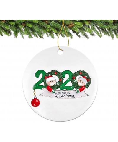 2020 Christmas Pendant Hanging Tree with Family Members Holiday Creative Free Personalizing Decoration Gift (B-Family of 2- 1...