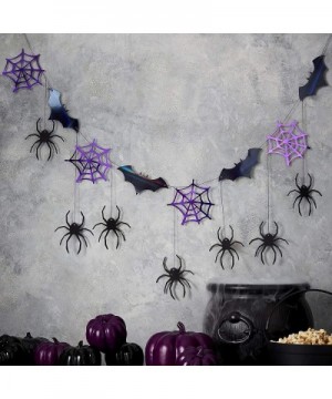 Halloween Spider Web and Bat Hanging banner Decorations- Let's Get Batty - CG18W5M3S8Y $6.61 Banners & Garlands