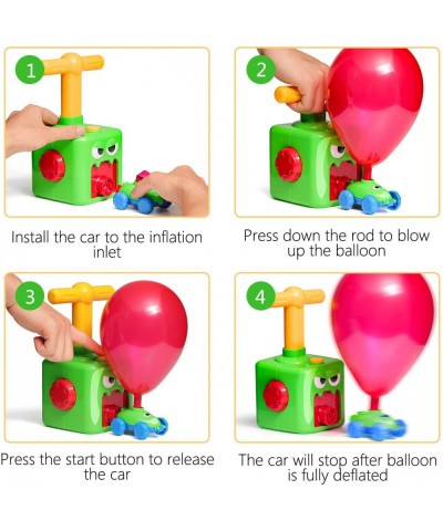 Balloon Powered Car Toy for Kids- Inflatable Balloon Pump Cars Racer Kit Preschool Educational Science Toys with Manual Ballo...