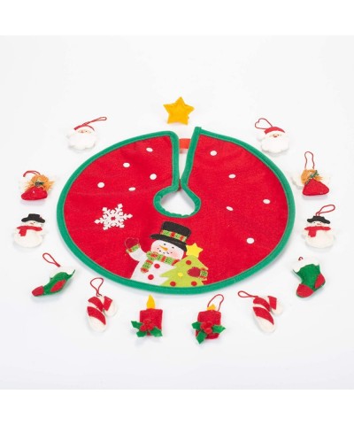 12 Inches Mini Tree Skirt and 2 Inches Ornaments Home Decor - CO189ZK9NGQ $16.41 Tree Skirts