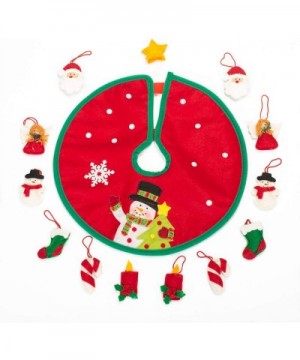 12 Inches Mini Tree Skirt and 2 Inches Ornaments Home Decor - CO189ZK9NGQ $16.41 Tree Skirts