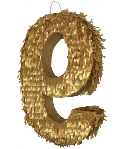 Golden Number Small Pinata Limited Edition Perfect for a Birthday- Anniversary- Classy Celebration- Centerpiece- Decor (Numbe...