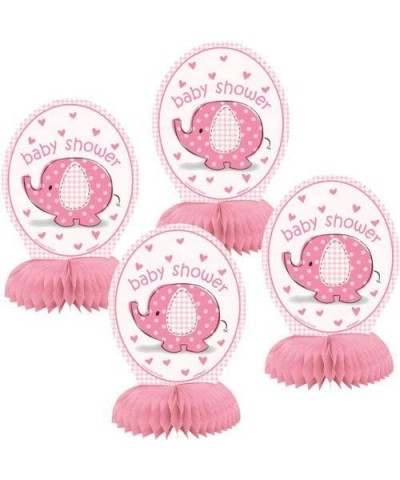 6" Mini Pink Elephant Girl Baby Shower Centerpiece Decorations- 6-Inch - CX11S73N5ER $5.86 Centerpieces