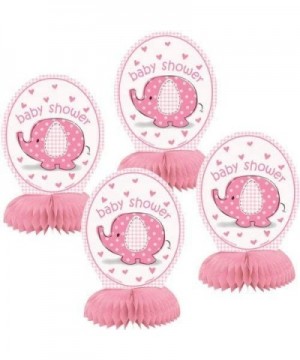 6" Mini Pink Elephant Girl Baby Shower Centerpiece Decorations- 6-Inch - CX11S73N5ER $5.86 Centerpieces