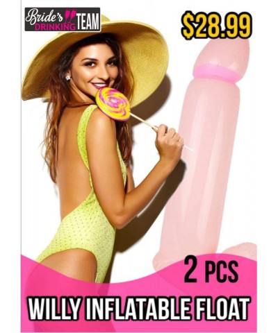 2 pcs Bachelorette Party Decorations - Inflatable Willy Bridal Shower Supplies - C2190698WCD $26.55 Adult Novelty