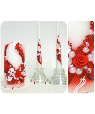 Unity Candle Set for Wedding - Wedding décor & Wedding Accessories - Candle Sets - 6 Inch Pillar and 2 10 Inch Tapers - Best ...