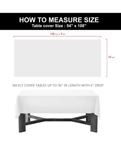 Heavy Duty Plastic Table Cover Available in 44 Colors- 54" x 108"- Yellow - Yellow - CW11DGD8917 $6.31 Tablecovers