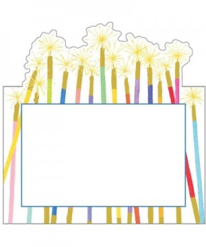 Party Candles Die-Cut Place Cards - 8 Per Package - C3193ZGGATM $9.45 Place Cards & Place Card Holders