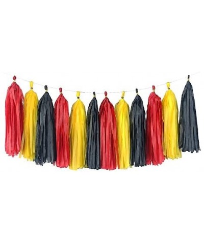 Red Yellow and Black 20pcs Party Decoration Set - C618COZXGD4 $15.03 Banners & Garlands