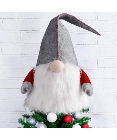 Gnome Christmas Tree Topper- 25 Inch Large Swedish Tomte Gnome Christmas Ornaments Santa Gnomes Plush Scandinavian Christmas ...