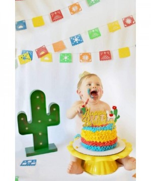 Llama Cactus Birthday Cake Topper Llama Cactus Themed Party Cake Decorations Baby Shower Decor Llama Themed Party Supply - CL...