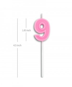 Dobmit Birthday Candle Numbers Cute Pink Happy Birthday Candle- Number 9 - Pink Number 9 - CQ18STSH0G2 $5.30 Cake Decorating ...