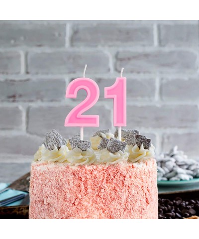 Dobmit Birthday Candle Numbers Cute Pink Happy Birthday Candle- Number 9 - Pink Number 9 - CQ18STSH0G2 $5.30 Cake Decorating ...