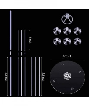 Balloon Stand Kit-6 Pack Balloon Table Stands with Base- Pole and Cups- Table Desktop Centerpiece Holder for Baby Shower Birt...