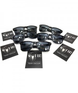 Set of 5 Groomsmen Sunglasses for Bachelor Party Gifts with Team Groom Proposal Cards - CV198N4GIR2 $12.18 Party Packs