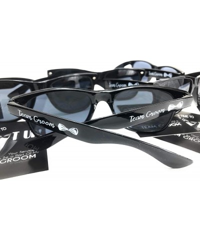 Set of 5 Groomsmen Sunglasses for Bachelor Party Gifts with Team Groom Proposal Cards - CV198N4GIR2 $12.18 Party Packs