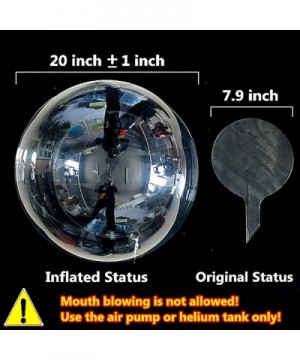 Bobo Balloons 20 inch Helium- 50 Packs Transparent Bubble Balloons for LED Light Up Balloons- Great for Christmas Party- Hous...