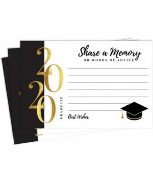 50-2020 Graduation Share A Memory or Advice Cards for The Graduate - Party Games Ideas Activities Supplies Decorations Grad C...