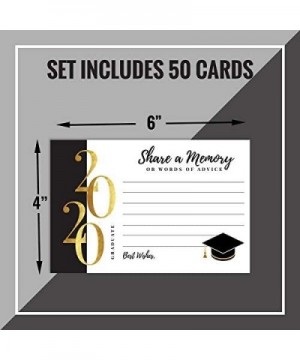 50-2020 Graduation Share A Memory or Advice Cards for The Graduate - Party Games Ideas Activities Supplies Decorations Grad C...
