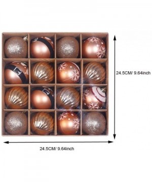 6CM Christmas Ball Ornaments- 16 Pack Shatterproof Xmas Balls Pendant Boxed Christmas Balls for Shopping Mall Ceiling Window ...