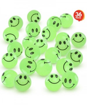 Glow in The Dark Smile Face Bouncing Balls - Bulk Pack of 36-1 Inch High Bounce Bouncy Balls for Kids- Glowing Party Favors a...