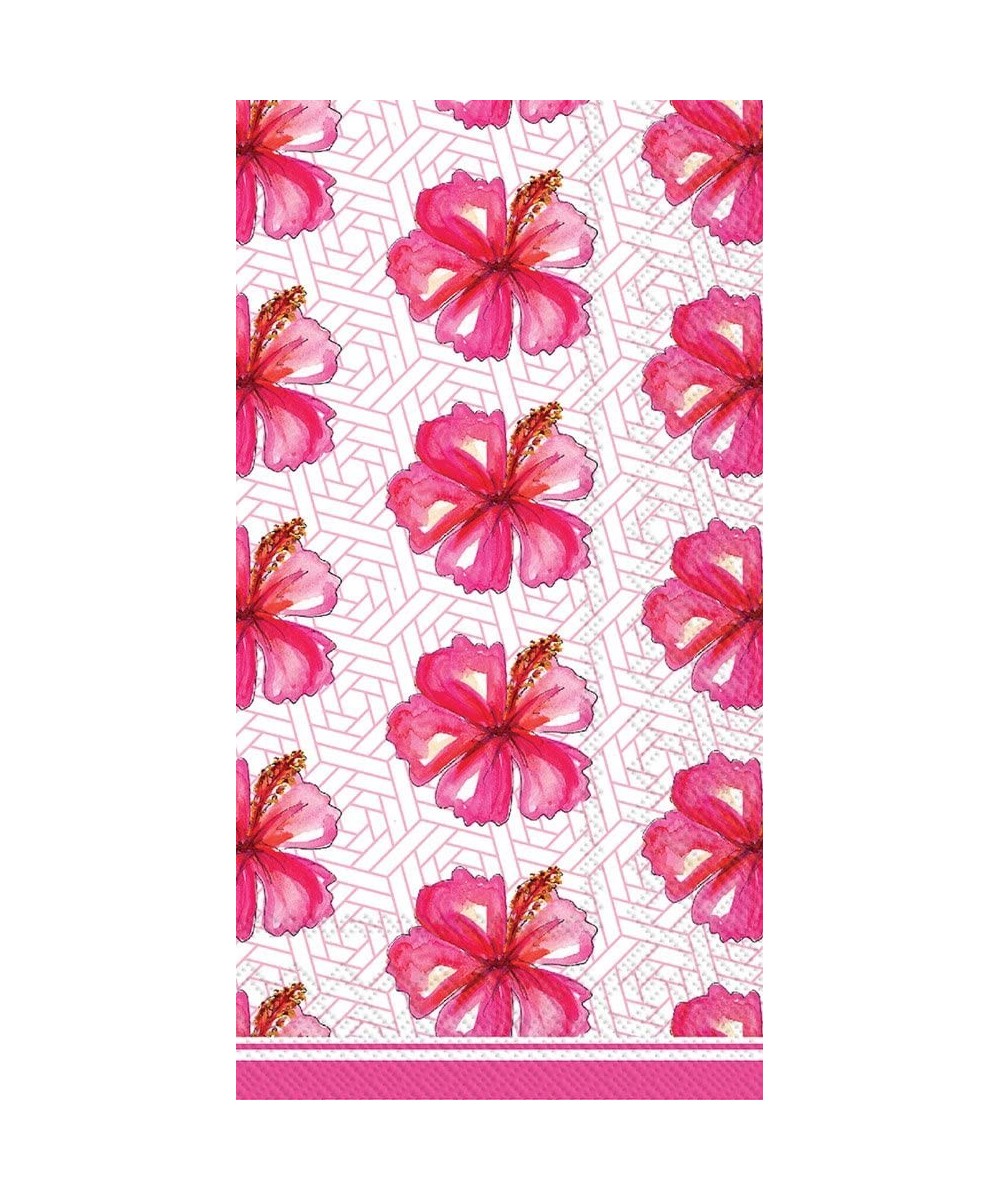 Rosanne Beck Collections Buffet Paper Napkins- 8.5" x 4.5"- Guest Towel Hibiscus - Guest Towel Hibiscus - CV18EGDKHZI $6.90 T...