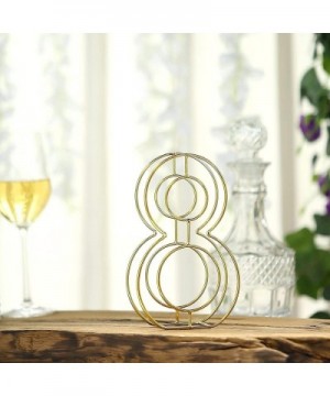 8" Tall Gold Wedding Centerpiece 3D Wire Letter Decoration for Wedding Party Decoration DIY Decoration Supplies - 8 - 8 - C91...