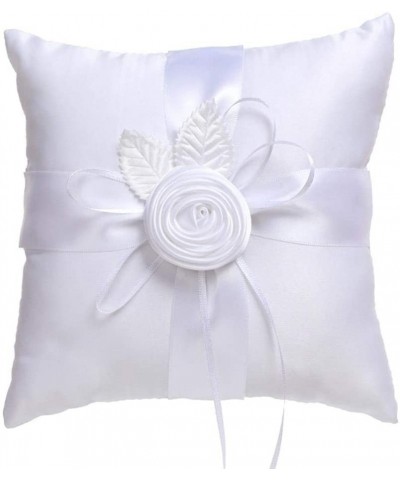 Wedding Flower Girl Basket and Ring Pillow- White (Flower) - Ring Pillow - CA196ONAZES $10.83 Ceremony Supplies