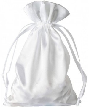 60 pcs 6x9-Inch White Satin Drawstring Bags - Wedding Party Favors Jewelry Pouch Candy Gift Bags - White - C112MA8ZAC6 $22.97...