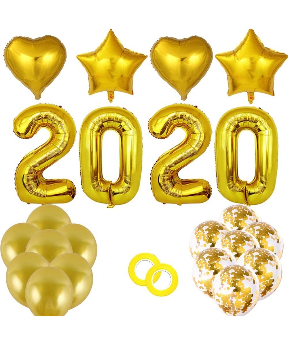 Large 2020 Balloons Gold and Confetti Balloon Decoration Kit for New Years Eve Party Supplies Graduation Decorations Home Off...