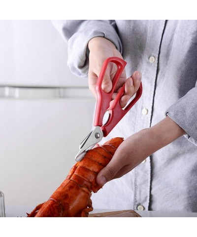 New Lobster Fish Shrimp Crab Seafood Scissors Shears Snip Shells Kitchen Tool (Red) - Red - CI18WIMA3D8 $8.13 Cake Decorating...