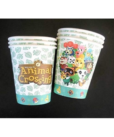 Combo2 25PC Animal Crossing 8FT Banner + 12PC Cups + 12PC Plates Party Supplies Decoration Theme Birthday - CR19ES2R3YX $12.1...