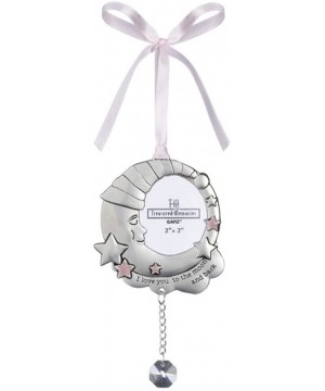 I Love You To The Moon and Back Babys First Christmas Photo Ornament - Pink - Pink - CJ12JQI20LF $13.00 Ornaments
