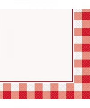 Buffalo Plaid Check Red White Gingham Birthday Party Supplies Bundle Pack for 16 Guests (Plus Party Planning Checklist by Mik...