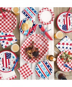 Buffalo Plaid Check Red White Gingham Birthday Party Supplies Bundle Pack for 16 Guests (Plus Party Planning Checklist by Mik...