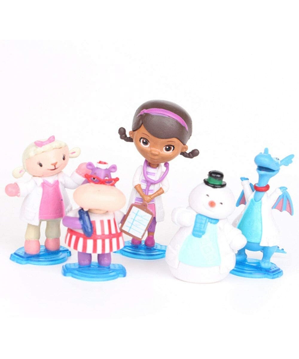 New Unique Doc Mcstuffins Check Up Time Dottie 5PCS Action Figure Cute Doll Cake Topper Toy Accent Chic - CY198W62UW2 $21.12 ...