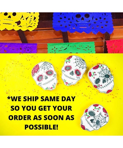 5 Pk Papel Picado Dia de Los Muertos Banners 60 feet Total- Made from Colorful Tissue Paper WS200 - CV185KK2TOH $25.20 Banner...